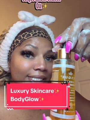 I’m so glad I get to incorporate this shower oil into my skincare routine!! It smells so good! Very luxurious! @Besque #showeroil #bodyskincare #glowingskin #luxuryskincare #tiktokshopsummerturnup