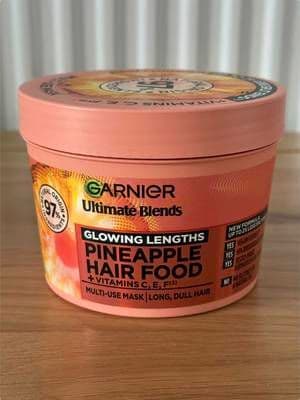 🌟 My Garnier Ultimate Blends Pineapple Hair Food just arrived, and I couldn’t be happier! 🌟 First impressions: 🍍 It smells absolutely divine—like a tropical getaway in a jar! 💛 I was lucky to be chosen to test and review this mask, and I can’t wait to see how it works on my hair. This multi-use mask promises glowing lengths and less split ends, so stay tuned for my honest review after I give it a go! 💚 #Glow.with.Ania #GarnierUltimateBlends #PineappleHairFood #HairCareJourney #ReviewComingSoo #mygarniercommunity @Garnier #Gifted
