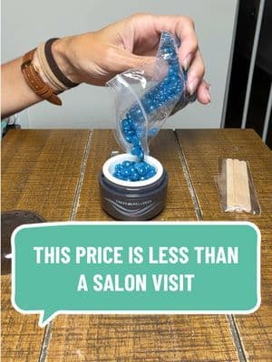 You can’t beat this deal! The price is amazingly good and is less than one salon visit!! #ad #tresswellness #wax #miniwaxkit #beautyfinds