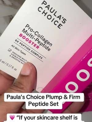 The Paula’s Choice Plump & Firm Peptide Set gives you a coordinated peptide-focused routine designed to support firmer, plumper and smoother-looking skin. Perfect if peptides are the ingredient you’ve been wanting to add without piecing together everything separately. #PaulasChoice #Peptides #FirmingSkincare #SkincareRoutine #TikTokShop
