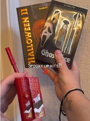 Let me know if you want to see the other lip kits swatched 💋 @Glamlite Cosmetics @Glamlite #lipkit #lipstick #lipliner #lipgloss #horror #horrormakeup #horror #ghostface #glamlite #glamlitecosmetics #glamlitelipkit #tiktokshop #tiktokshopfinds #tiktokshopping #trickortreat #sam #halloween #michaelmyersoftiktok #ghostfacecollection #tiktokshopsummersale #tiktokshopsummerturnup #ttsthunderbolt #dealsfordays #dealforyoudays #dealsforyourdays #makeup #beautytok #beautybestie