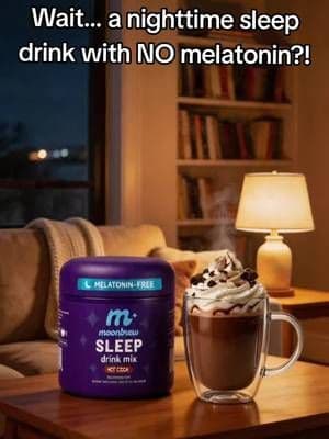 MoonBrew Sleep Drink Mix is a melatonin-free, caffeine-free hot cocoa drink mix made for a cozy nighttime wind-down routine. ☕🌙 #TikTokCreatorSearchInsightsIncentive #MoonBrew #NighttimeRoutine #HotChocolate #TikTokShop