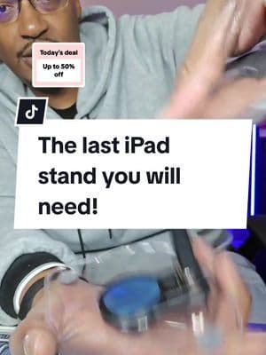 Adjustable iPad stand that swivels. Great buy! #livevalentines #tiktokshopping #foryoupage #fypシ #ipad #sale #tiktok #shop #creator #live #deal
