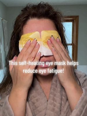 Body Restore steaming eye mask is my go-to for tired, dry eyes. This self-heating eye mask helps reduce eye fatigue, soothe dryness, and improve circulation for a relaxed, refreshed look. Perfect for stress relief and better sleep! @Body Restore Shop #tiktokshopfinds #bodyrestore #eyemask #selfcareessentials #viralbeauty