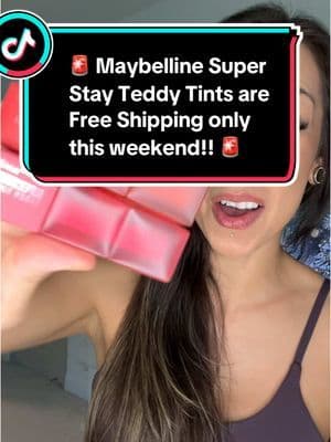Yay for FREE SHIPPING! I love these teddy tints and use them more than any other colors i own! #maybellinepartner #creatorboostcamp #giftguide #ttsdelight #spotlightfinds #giftsforhim #giftsforher #freshforwinter #toptierdecember #newyearnewaura #tiktokshopholidayhaul #tiktokshopcreatorpicks @Maybelline NY