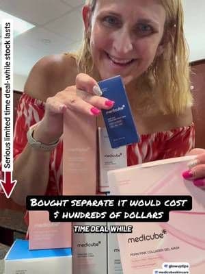 Who dreams of that glass glow look? I’m 54 and working on a longevity skin care routine. I love this bundle as the products are amazing, but it also saves me money. Check out the ingredients and the reviews. This bundles not going to last long. Get yours today and test it out. #medicubetiktokshop #bigdreamsstartsmall #facecare #tiktokshopfinds #longevitylifestyle