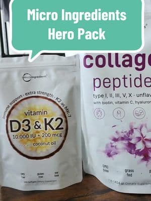 #microingredients #d3 #k2 #collagenpeptides #heropack #d3k2 #vitamins #health #body #mind #sale #fallfindsforyou #tiktokshop #tiktokshopfinds #2024