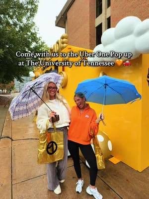 Come with us to the Uber One Arcade at The University of Tennessee. Rain or shine we had to check it out!! ☔🧡🚗 Students get Uber One for just $4.99/mo — use my link in bio for your first 3 months free! $0 delivery fees, up to 10% off orders + 6% cash back on rides 🔗@Home From College 🚗💨 #ad #UberPartner #UberOne #UTK #UberOneArcade