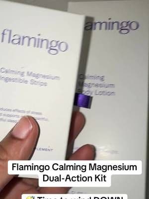 This Flamingo Calming Magnesium kit gives you a two-step routine for those evenings when you’re ready to settle in. It combines a magnesium supplement with magnesium body care, so you’re getting both pieces together in one routine. Tap the cart to check out the kit. Adding a little magnesium to the nighttime routine. 😴💜 #Magnesium #NighttimeRoutine #WindDownRoutine #SelfCare #TikTokShop