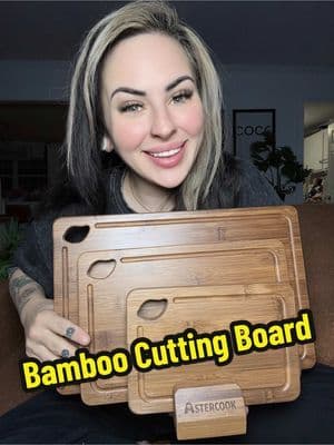 @Astercook USA This 4 piece set would make a fantastic Christmas gift! #giftformom #giftforher #bamboo #cuttingboard #tiktokshopblackfriday