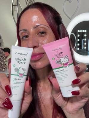 @the crème shop X Hello Kitty’s Hello Sun duo are giving my skin the ultimate protection! These two sunscreens are now available at @Ulta Beauty ! #thecremeshop #hellokittyhellosunscreen #tcspartner #gifted