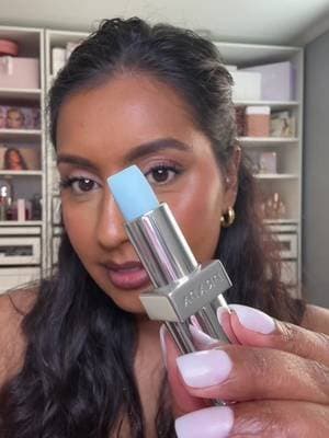 Introducing the latest @pradabeauty Color Changing Lip Balm Color Enhancing (pH Reactive) A stunning blue shade that complements your natural pH and offers the perfect hint of color. 🩵🩷 @sephora Would you buy it? #GiftedByPradaBeauty #PradaBeauty #PradaBalm #prada #lipcombo #lipbalm #pradlipbalm