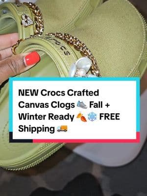 NEW Crocs Crafted Canvas Clogs 👟 Built for Fall + Winter 🍂❄️ All-day comfort, sleek style, and yes — FREE Shipping 🚚. Don’t miss this upgrade. … #fyp #abbydames #Crocs #CrocsStyle #CrocsOutfit #CrocsLove #CrocsTok #CrocsTrend #ComfyStyle #FallFashion #TikTokShopRestock #tiktokshopcreatorpicks #BahamianCreator #BahamianInfluencer #CaribbeanCreator #CaribbeanInfluencer #Austininfluencer #Austincreator #Texasinfluencer #Texascreator #UGC #TikTokpartner #blacktiktok #TikTokShopFallDealsForYou #AutumnLiving #TikTokShopBlackFriday #TikTokShopCyberMonday #SuperBrandClub #ViralOnTikTokShop #FentySuperBrandDay #susteassuperbrandday