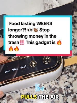 Every time you toss out leftovers or spoiled produce, that’s money gone. This compact vacuum sealer literally pays for itself after a few uses. It locks out air, seals in freshness, and keeps your food tasting brand new for weeks. 🔥 I use it for everything — meat, veggies, snacks, even coffee beans. One click and it’s airtight. No more soggy, wasted groceries. No bulky machine. Just smart kitchen magic that saves you money every single week. If you see the orange cart above, it’s still available 👆🏾 Don’t scroll past this deal. Can’t say I never put you on 💼✨ ... #fyp #abbydames #OutlandishCreatorChallenge #BFCM2025 #TikTokShopBlackFriday #TikTokShopCyberMonday #HolidayDeals2025 #TikTokShopHoliday #CreatorChallenge #TikTokShopRestock #tiktokshopcreatorpicks #BahamianCreator #BahamianInfluencer #CaribbeanCreator #CaribbeanInfluencer #Austininfluencer #Austincreator #Texasinfluencer #Texascreator #UGC #TikTokpartner #TikTokShopFallDealsForYou #AutumnLiving #SuperBrandClub #ViralOnTikTokShop #TTSSouthwest #TasteMakersAustin #fallfestival #kitchenmusthaves #vacuumsealer #kitchenhack #foodstorage #airtightseal #freshfood #kitchenfinds #homeorganization #mealprep #foodwaste #savemoney #kitchengadget #tiktokmademebuyit #kitchenessentials #kitchendeals #kitchenmagic #homechef #kitchenupgrade #kitchentok #freshforweeks #vacuumsealmachine
