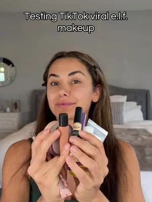 Full face of viral e.l.f. drugstore makeup #elfcosmetics #drugstoremakeup #viralmakeup #tiktokmademebuyit @Elf Cosmetics