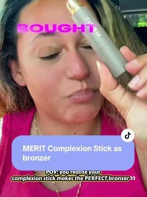Wait… why is the MERIT Complexion Stick actually the PERFECT cream bronzer?! 👀🤎 I use a deeper shade of The Minimalist to add warmth and definition, and it blends out so naturally without looking heavy. One product, multiple ways to use it ✨ Tap the product link to check it out! @MERIT Beauty #MERITBeauty #MERITMinimalist #CreamBronzer #BronzerHack #TikTokShopBeauty
