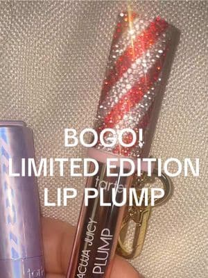 Tarte holiday bundles are wild! BOGO limited edition rhinestone peppermint swirl lip plump @tarte cosmetics #tiktokshopblackfriday #tiktokfalldealsforyou #christmasgiftideas #stockingstuffer #tarte