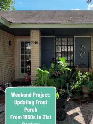 #brandpartner We modernised our 1960s porch this weekend. Nothing like fresh paint and modern gadgets to place us into t