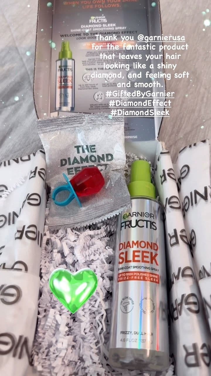 Thank you @garnierusa for the fantastic product that leaves your hair looking like a shiny diamond 💎 and feeling soft a