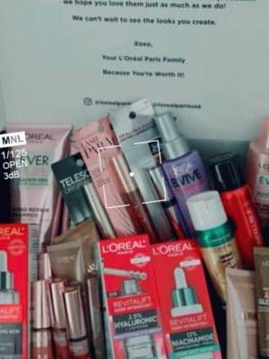 So grateful for this PR drop from L’Oréal Paris and e.l.f. Cosmetics. These goodies were gifted with no requirement to post, but I genuinely appreciate being thought of. Excited to try everything out and share my thoughts if I love them. 🤍📦 #PRPackage #Gifted #InfluencerLife #ContentCreator #BeautyCreator