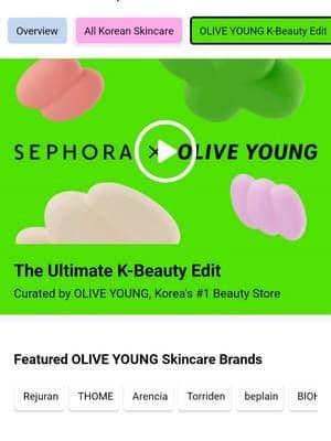 La tienda de belleza número 1 de Corea ya está oficialmente en Sephora.💜✨️ @OLIVE YOUNG Global se lanza en @sephora EE. UU. el 20/8: todos sus mejores productos de belleza coreana en un solo lugar. Compra online o en tiendas físicas. 🛍 #ad . . #oliveyoung #sephora #oliveyoungkbeautyedit #Oliveyoungxsephora