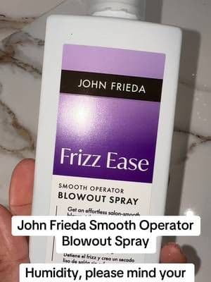 John Frieda Smooth Operator Blowout Spray gives you heat protection, anti-humidity help and glossy-looking hair in one styling step. 💜✨ Blowout prep just got easier. #JohnFrieda #BlowoutSpray #FrizzControl #HairCare #TikTokShop