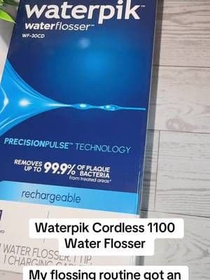 The Waterpik Cordless 1100 gives you cordless water flossing without being tied to the bathroom counter. Clean setup, easy reach and less string-floss wrestling. 🙌🏽 #Waterpik #WaterFlosser #OralCare #DentalRoutine #TikTokShop