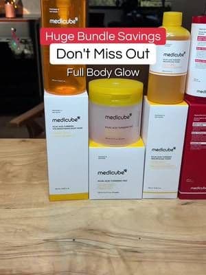 Great deal on a great brightening body kit from medicube at a super low price that I bet won't last long #medicubeskincare #medicube #medicubetiktokshop #tiktokshopcreatorpicks #glassskin