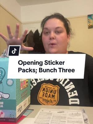 Opening Sticker Packs; Bunch Three #tiktokmademebuyit #sanrio #springdeals #hellokittystickers #openingstickerpacks