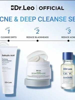 adiós acné 😳🔥 este kit me salvó la piel #tiktokshop #acne #skincare #viral #fyp” @Dr.Leo-USA