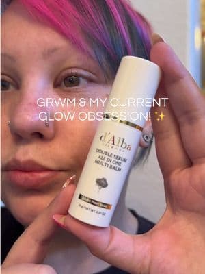 GRWM while I prep my dry, almost-40 skin with one of my favorite glow products lately ✨ @d'Alba Piedmont White Truffle Double Serum Multi Balm has been keeping my skin looking hydrated, fresh, and dewy without feeling greasy. I use it under my eyes, around smile lines, and before makeup for that smooth, healthy glow finish. Packed with White Truffle extract, Vitamin C, and vegan collagen to help nourish and support smoother-looking skin. Perfect for dry skin, mature skin, makeup prep, and quick glow touch-ups throughout the day 🤍 #dalba #skincare #tiktokshopsparkcreator #tiktokshopstockup #tiktokshopcreatorpicks