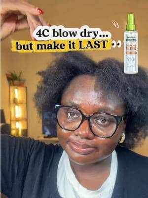 My 4C hair said ‘we’re not frizzing up this time’ 😌✨ Blow dry + braid method = LOCKED IN @Garnier UK #hair #AD #sleekcomp #4C #4ctiktok
