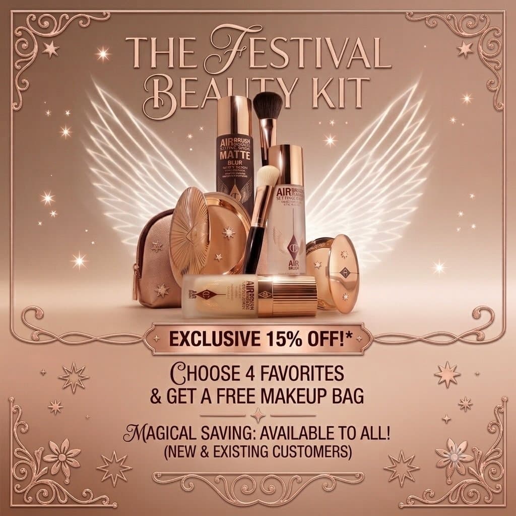 Festival season beauty unlocked ✨⛺️ Charlotte Tilbury’s Magic Beauty Stars Festival Makeup Kit is here! 💄
Pick your 4 f