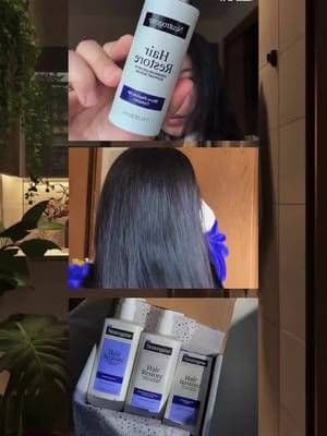 #AD My complete 3-step hair care routine featuring the new @Neutrogena Hair Restore line! ✨ Designed to nourish growt