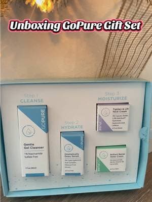 Don’t want to commit to buying full size just yet, this set is for you! One of the most loved products out on TikTok shop! #skincare #gopure #skincareroutine #skincaremusthaves #tiktokshop #tiktokmademebuyit #giftset @Gopure