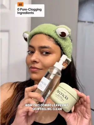 finally found a double cleansing duo that doesn’t leave my sensitive skin feeling stripped 😭 the cleansing oil breaks everything down so gently and this mochi cleanser feels like the softest stretchy rice paste ever 🍡 also… you need WAY less product than people use online lol got mine from YesStyle ♡ code: HRWD0402STD #ad #arencia #doublecleanse #koreanskincare #sensitiveskin @Arencia @YesStyle @YesStyleInfluencers