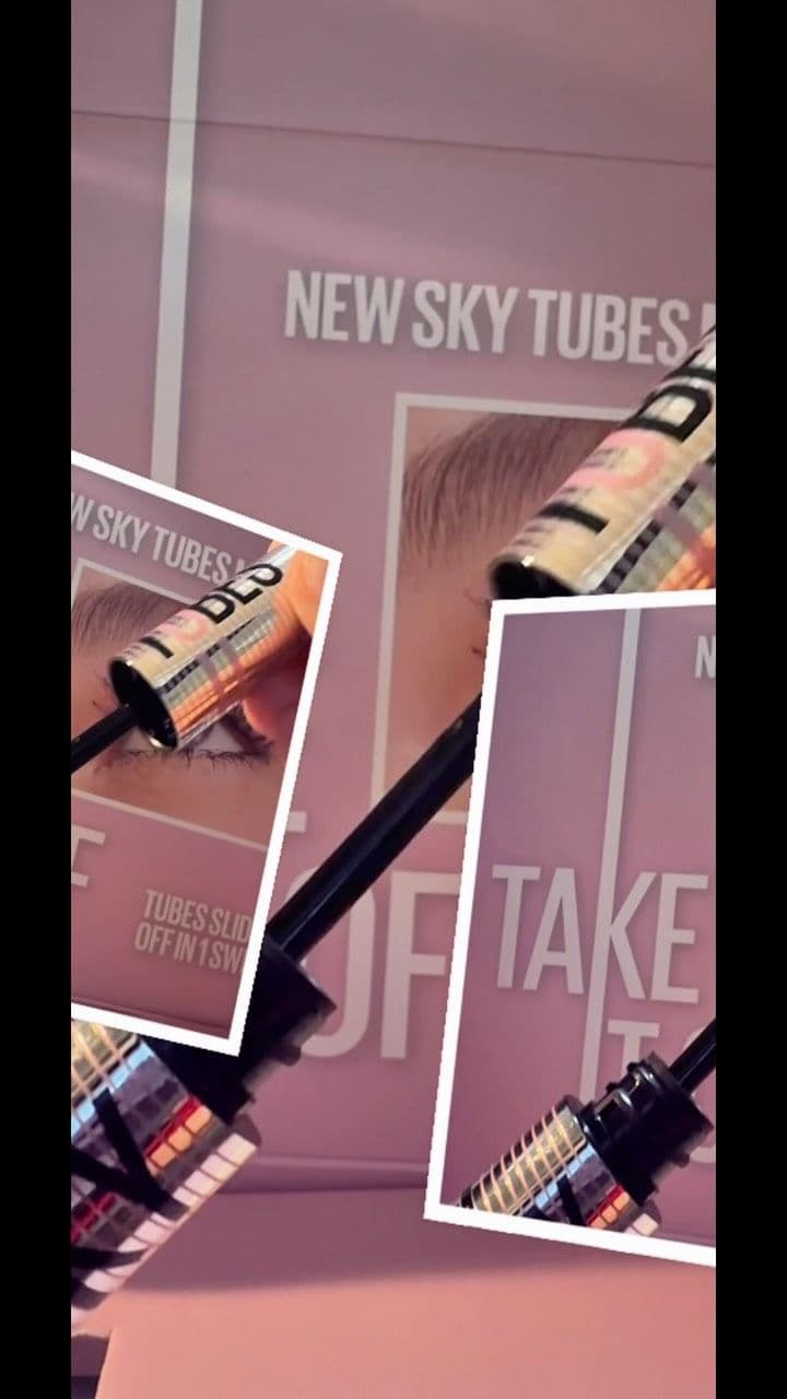Maybelline new Sky Tube mascara no clumbs just length💋💄#ugccontentcreator #ugcbeauty #maybelline #giftedbymaybelline #