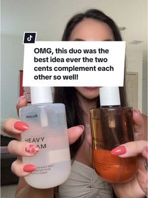 OMG! #phlur just launched the Vanilla Skin & Heavy Cream duo and I'm dying! 🤩 These scents are EVERYTHING. Vanilla Skin = cozy vibes, Heavy Cream = sweet dreams. Wear them solo or layer for a custom scent. Grab them before they're gone! #Phlur #VanillaSkin #HeavyCream #FragranceDuo #TikTokShop #MustHave #RunningForTikTokShopToGetMyVideovisible #PerfumeTok #BeautyTok #creatorsearchinsights #tiktokshopcreatorpicks #mademyyear #ttslevelup #ttsdelightnow #GiftGuide #TikTokShopLoveAtFirstFind #seasonalgems #lovelanguage #tiktokshopjumpstartsale #tiktokshopthebiggame