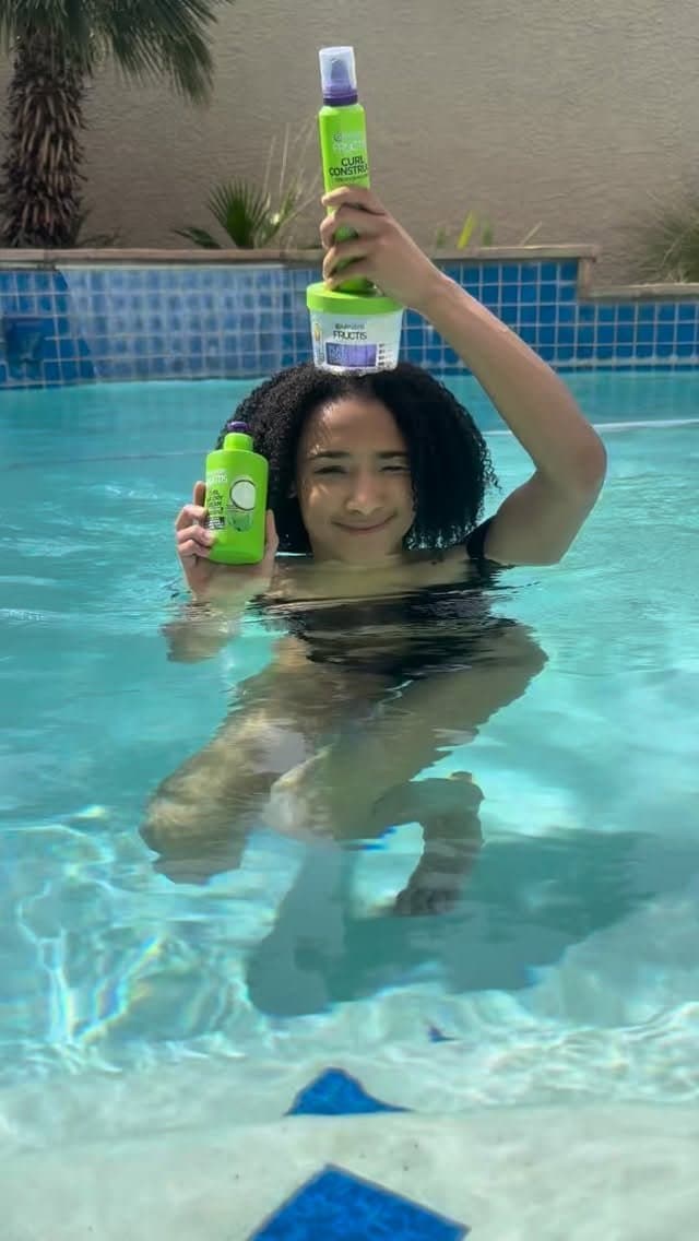 My summertime hair has never been better 💚. @garnierusa #giftedbygarnier