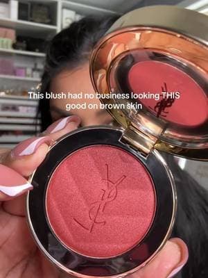 This “Honey Moon” blush by @YSL Beauty really said I see you to brown skin tones 🫶🏽 #GiftedByYSLBeauty #yslbeauty #toastyblush #honeymoonblush #creatorsearchinsights