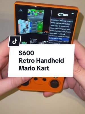 S600 Retro Handheld; Mario Kart #tiktokmademebuylt #tiktokshop #s600 #retrohandheld #mariokart