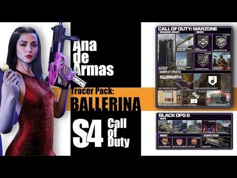 Call of Duty Black Ops 6 Warzone Season 4 Update today | TRACER PACK: BALLERINA (Ana de Armas)June 3