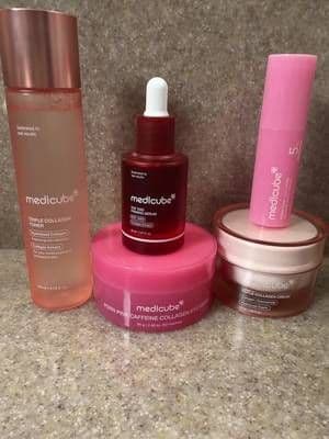 I’m gatekeeping my skin care routine from you. Because this is the Medicube Gatekeeping my Real Age Bundle. If you get five products for one and great price. @medicube US Store #gatekeepingmyrealage #womenover40 #skincare #tiktokshopbacktoschool