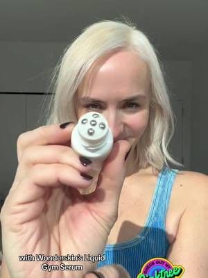 Wonderskin’s Liquid Gym Serum is a new “must” in my skincare routine. It takes a mere few minutes, but has helped this mid-40’s face feel and look more taut and youthful! Plus, they are vegan products 🩵 Top of my Linktree in bio, you can’t miss the Liquid Gym Serum. #skincare #veganskincare #skincareover40 #wonderskin #snatchedjawline #gifted #skin #beauty