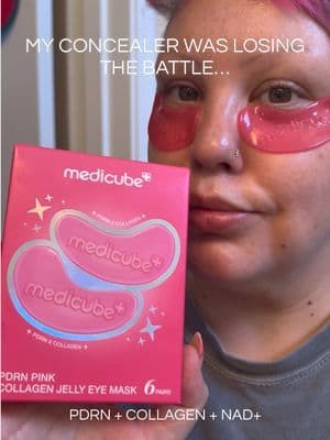 Tired eyes, puffiness, fine lines, and dark circles? Trying the new @medicube global PDRN Pink Collagen Jelly Eye Masks featuring PDRN, collagen, and NAD+ for a refreshed, smoother-looking under-eye area. Perfect for busy moms, early mornings, GRWM routines, travel days, and mature skin. #medicube #tiktokshopcreatorpicks #tiktokshopsparkcreator #dealsforyoudays #tiktokshopbeauty