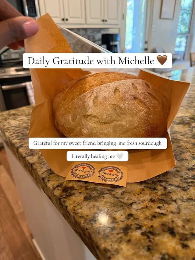 Grateful for rest today, for a sweet friend bringing me fresh sourdough (literally healing me 🥹), and for our @Beekeeper's Naturals wellness restock arriving right on time. So thankful for little wellness helpers on under-the-weather days 🤍🐝 #dailygratitude #wellnessfavorites #gratefulheart #bknhivepartner #gifted
