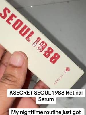 KSECRET SEOUL 1988 Retinal Serum brings retinal into an easy nighttime skincare step with its liposome-based formula. Start slowly, follow the directions, and don’t forget that SPF the next morning. 🌙☀️ #KSECRET #Seoul1988 #RetinalSerum #KoreanSkincare #TikTokShop