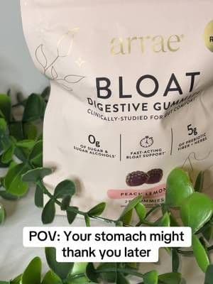 🛒 Arrae Bloat Gummies Fast Acting Bloating Relief Peach Lemon are linked in my TikTok Shop #TikTokShopFinds #TikTokMadeMeBuyIt #GutHealthRoutine #WellnessMustHaves #SelfCareFinds