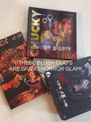 POV: your blush collection just got a horror movie upgrade 💀✨ The @Glamlite horror blush duos are honestly way more wearable than they look. Super blendable, buildable pigment, and perfect for soft glam or bold cheek moments. I love that you can collect all three and mix shades depending on your mood. #glamlite #dfyd #dealsforyoudays #tiktokshopcreatorpicks #summerwins