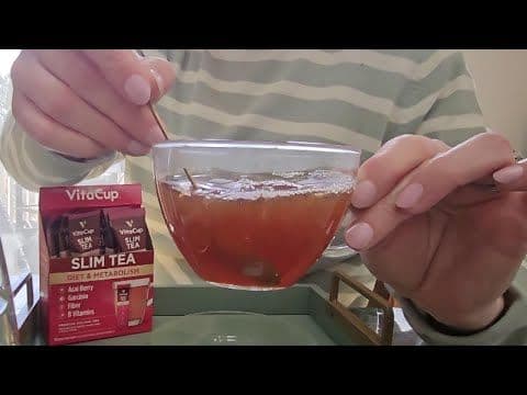 VitaCup Slim Instant Tea Packets Review | Diet Support with Oolong & Acai